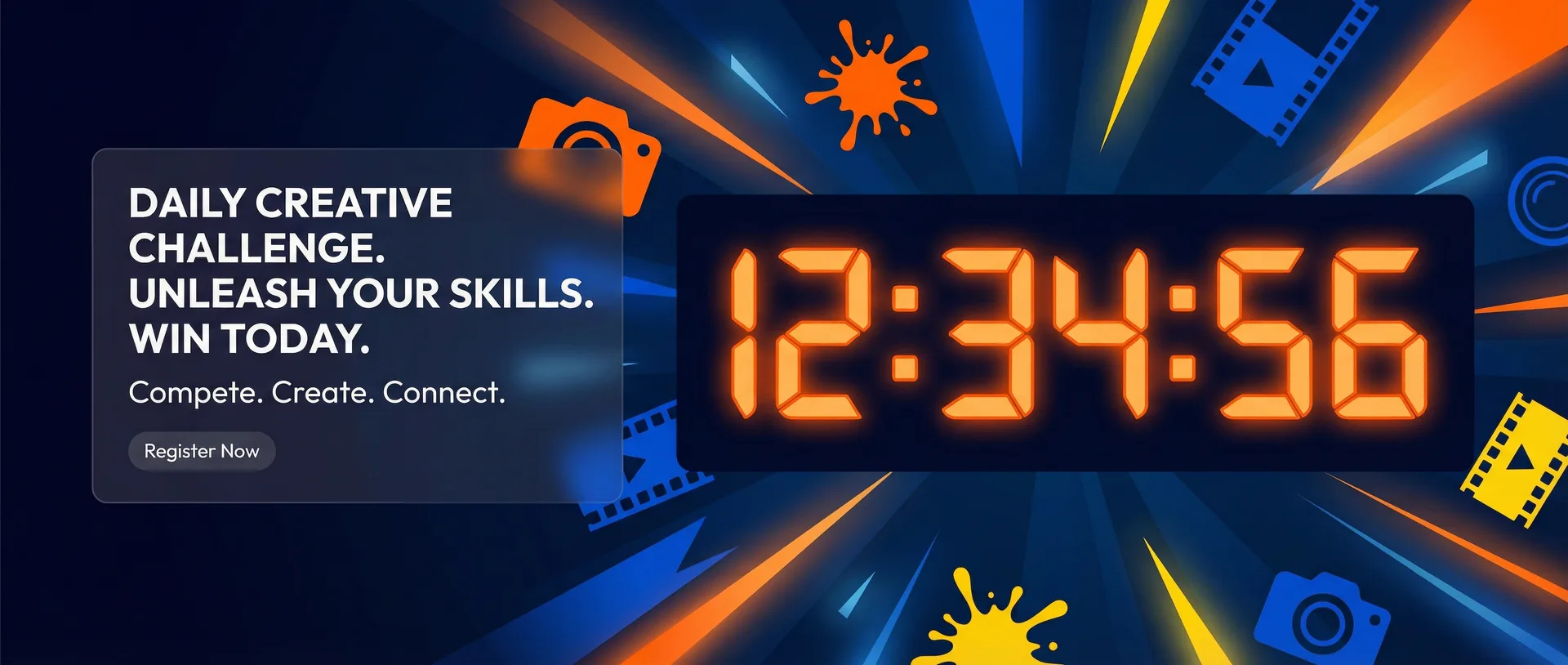 每日大赛+mrds 每日创意比赛倒计时横幅